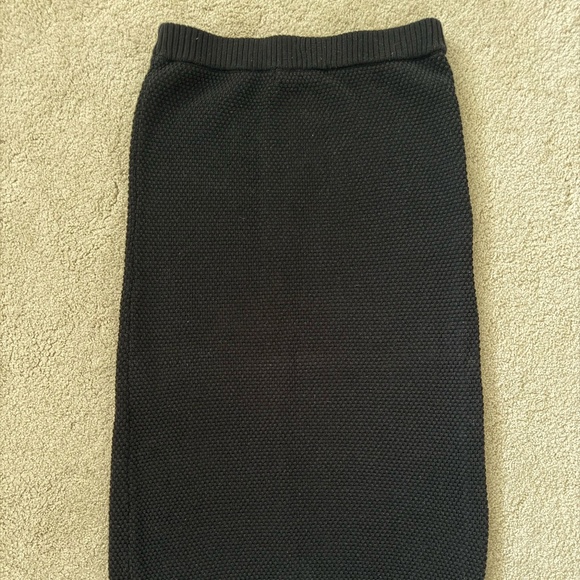 Hailee Sweater Skirt in Black - Picture 1 of 4